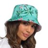 LADIES BUCKET HAT REVERSIBLE FLAMINGO