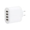 TRAVEL ADAPTOR 2 PIN EURO USB 4 PORT