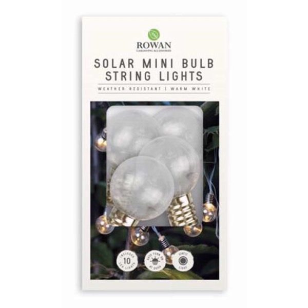 SOLAR STRING LIGHT BULB WARM WHITE