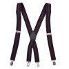 MENS BRACES NAVY & WINE STRIPE