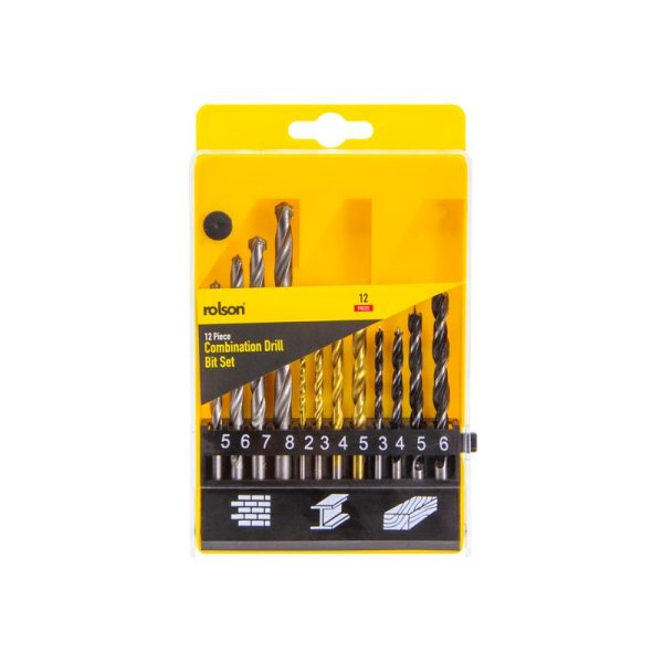 ROLSON COMBINATION DRILL BIT 12PC SET
