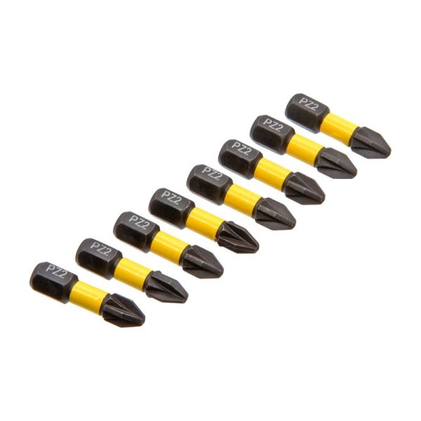 ROLSON IMPACT SCREWDRIVER BITS 8PC PZ2X25MM