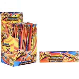Hot Shot Propeller Fighter Airplane Glider Set