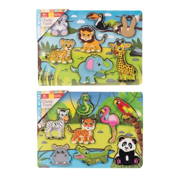 Wood Works Chunky Animal Adventure Puzzle
