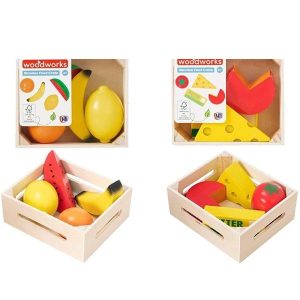 Wood Works Wooden Food Crate Toys 5pc