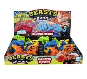 Beasts & Beyond Monster Moverz Pull Back Vehicles Toys