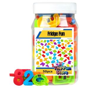 Creative Play Assorted Colour Magnetic Letters & Numbers Pack Of 50