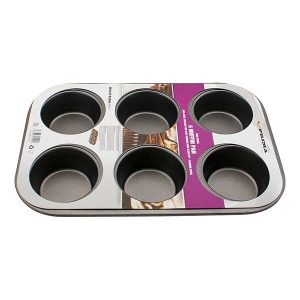 Prima Non-Stick Muffin Tray 6 Cup 26.5 X 17.5 X 3cm