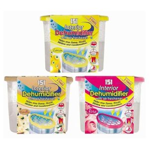 151 Scented Interior Dehumidifier With Air Freshener 400ml Assorted Fragrances