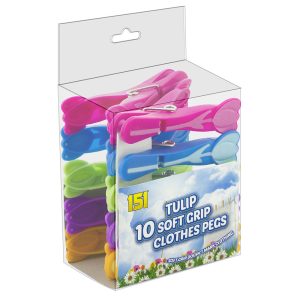 151 Soft-Grip Clothes Pegs Pack Of 10