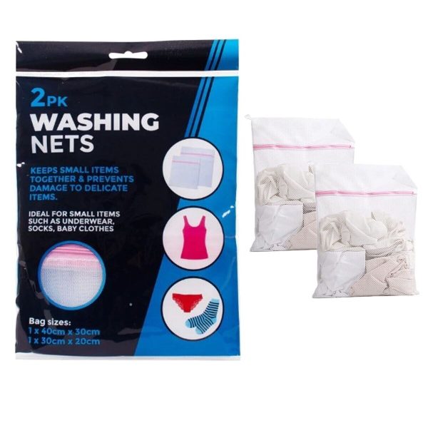 Assorted Size Laundry Washing Nets Pack Of 2