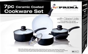Prima Ceramic Coated Cookware Set 7pc