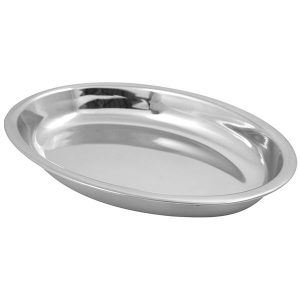 Prima Stainless Steel Oval Bowl 25cm