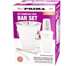 Prima Stainless Steel Bar Set 4pc