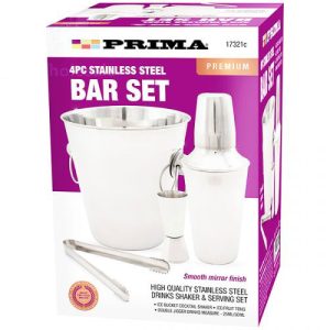 Prima Stainless Steel Bar Set 4pc