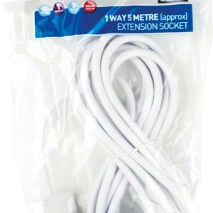 Status 1 Way Extension Socket 5m Neon Plug