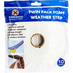 Marksman Foam Weather Strip 10m Twin Pack