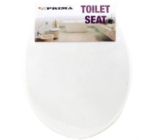 Prima White PP Toilet Seat