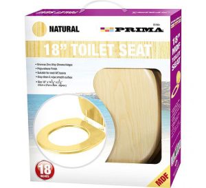 Prima MDF Natural Pine Toilet Seat 18"