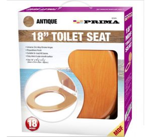 Prima Mdf Antique Pine Toilet Seat 18"