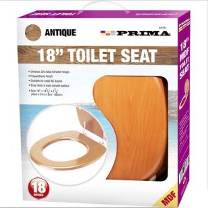 Prima Mdf Antique Pine Toilet Seat 18"