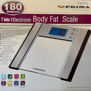 Prima 7-In-1 Electronic Body Fat Scale 180kgs