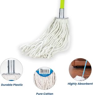 Metal Socket 100% Cotton Twin Mop Head Size 20