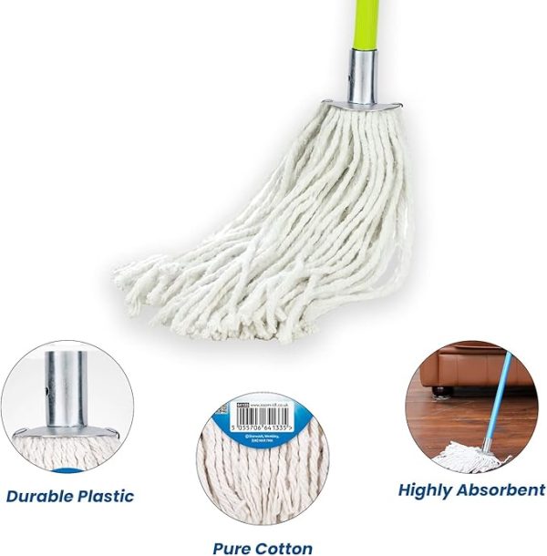 Metal Socket 100% Cotton Twin Mop Head Size 20
