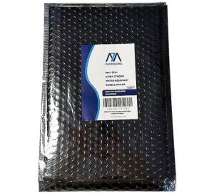 Size F Black Metallic Bubble Water-Resistant Mailing Bags Pack Of 3 230mm X 340mm