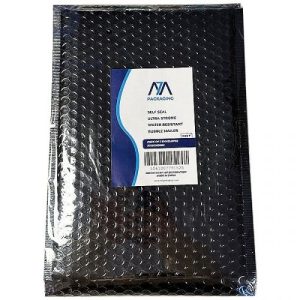 Size F Black Metallic Bubble Water-Resistant Mailing Bags Pack Of 3 230mm X 340mm