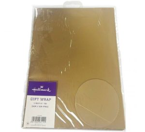 Hallmark Gold Gift Wrap & Gift Tag Set 4pc