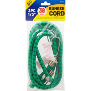 Heavy Duty 1/2" Green Bungee Cord 36" 2pc