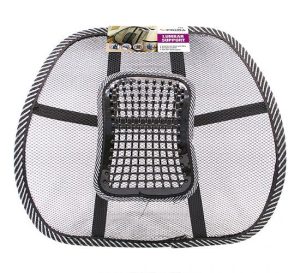 Prima Mesh Lumbar Support Cushion Black