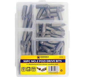 Marksman No.2 Pozi Drill Bits 50pc