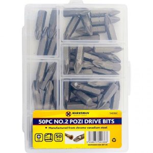 Marksman No.2 Pozi Drill Bits 50pc