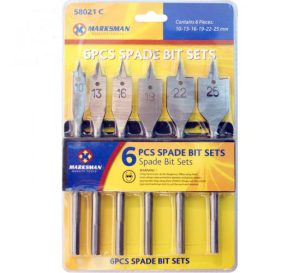 Marksman Spade Bit Sets 6pc