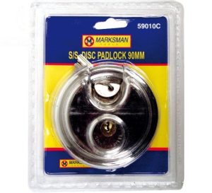 Marksman Stainless Steel Disc Padlock 90mm