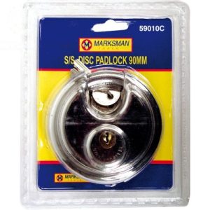Marksman Stainless Steel Disc Padlock 90mm