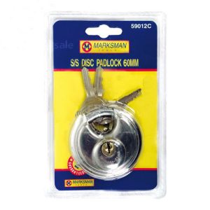 Marksman Stainless Steel Disc Lock 60mm