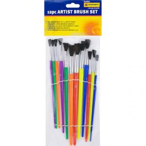 Marksman Wooden Artist Brush Set 12pc