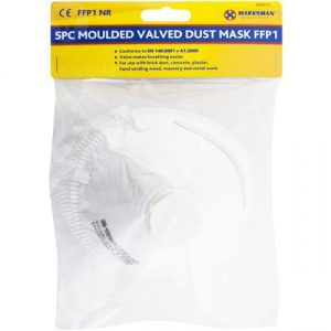 Marksman FFP1 NR Moulded Valved Dust Mask 5pc