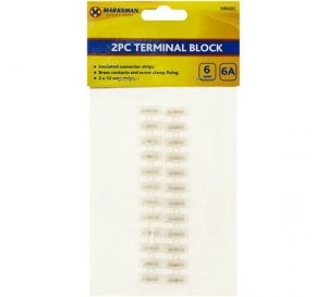 Marksman 6A Terminal Block 6mm 2pc