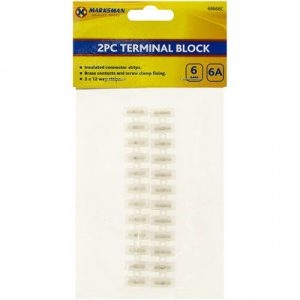 Marksman 6A Terminal Block 6mm 2pc