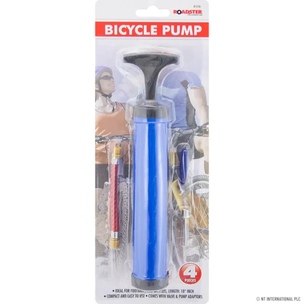 Roadster 10" Bicycle Pump 4pc Set
