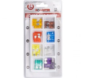 Roadster 5Amp-40Amp Car Fuses Assorted 24pc