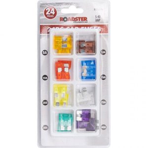 Roadster 5Amp-40Amp Car Fuses Assorted 24pc