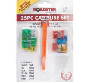 Roadster 5Amp-30Amp Car Fuse Set 25pc