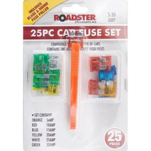 Roadster 5Amp-30Amp Car Fuse Set 25pc