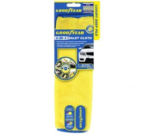 Goodyear Luxury Deep Pile Microfibre 2-In-1 Valet Cloth 45cm X 38cm