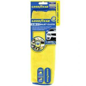 Goodyear Luxury Deep Pile Microfibre 2-In-1 Valet Cloth 45cm X 38cm